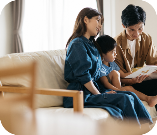 家族が子供に教える